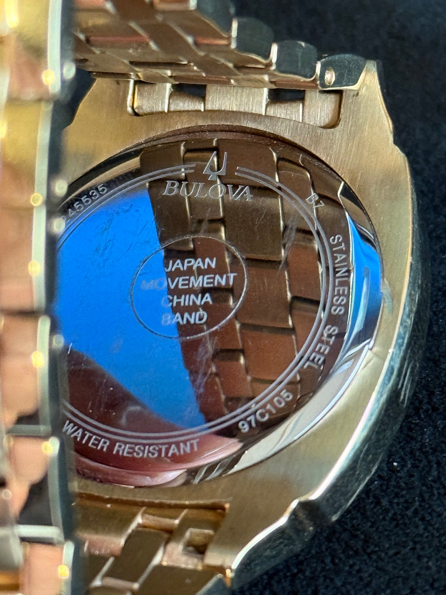 BULOVA GOLD-TONE WATCH 97C105