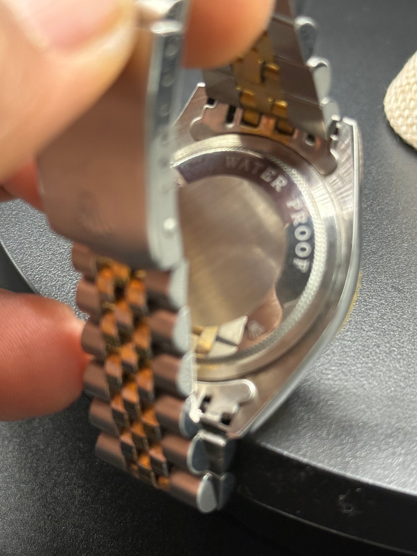 Gold Rolex Datejust Watch for Men Gold Dial Jubilee Band reproduction