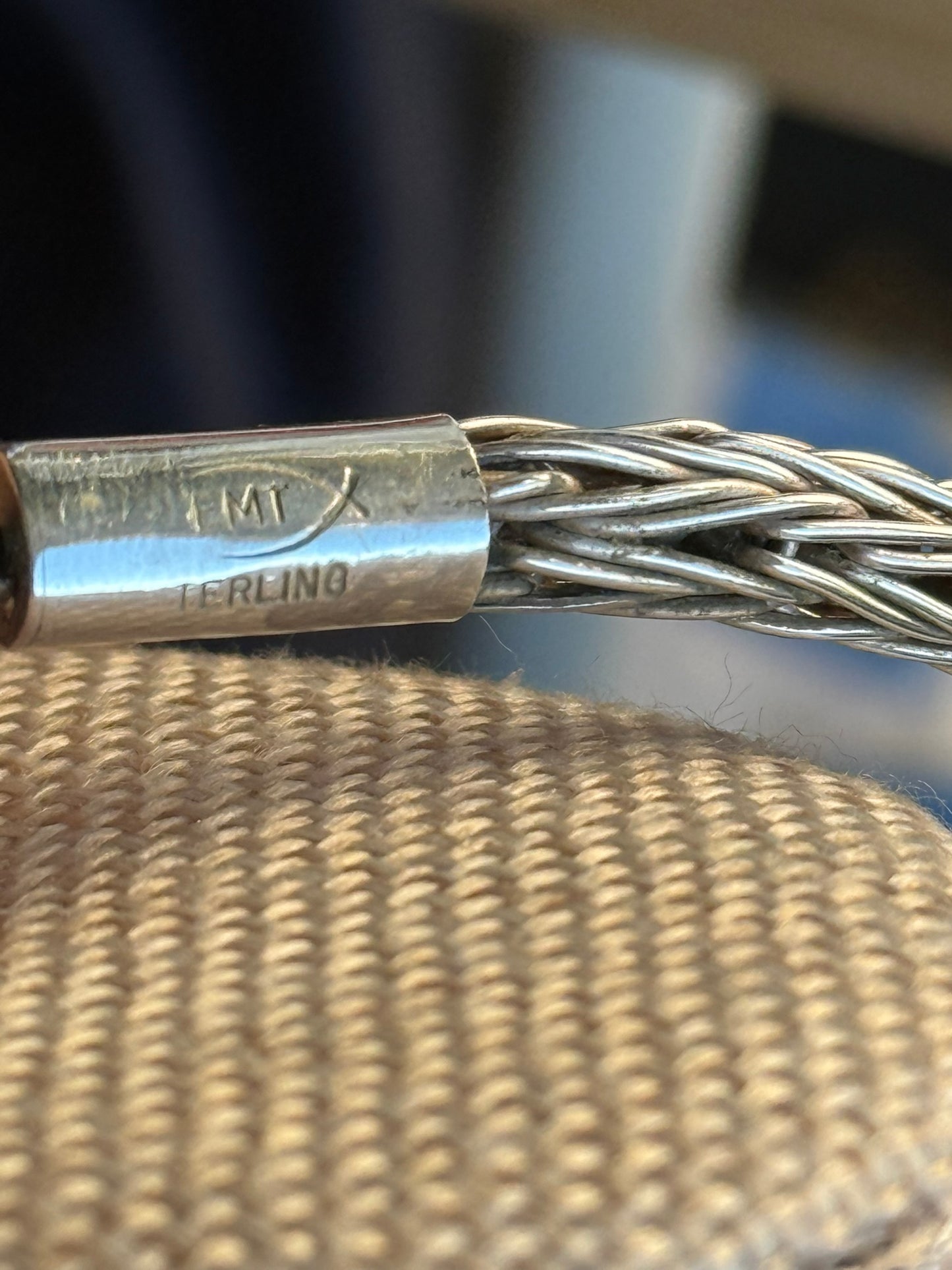 Handcrafted EMT Signed Grasshopper Turquoise and Navajo Sterling Necklace