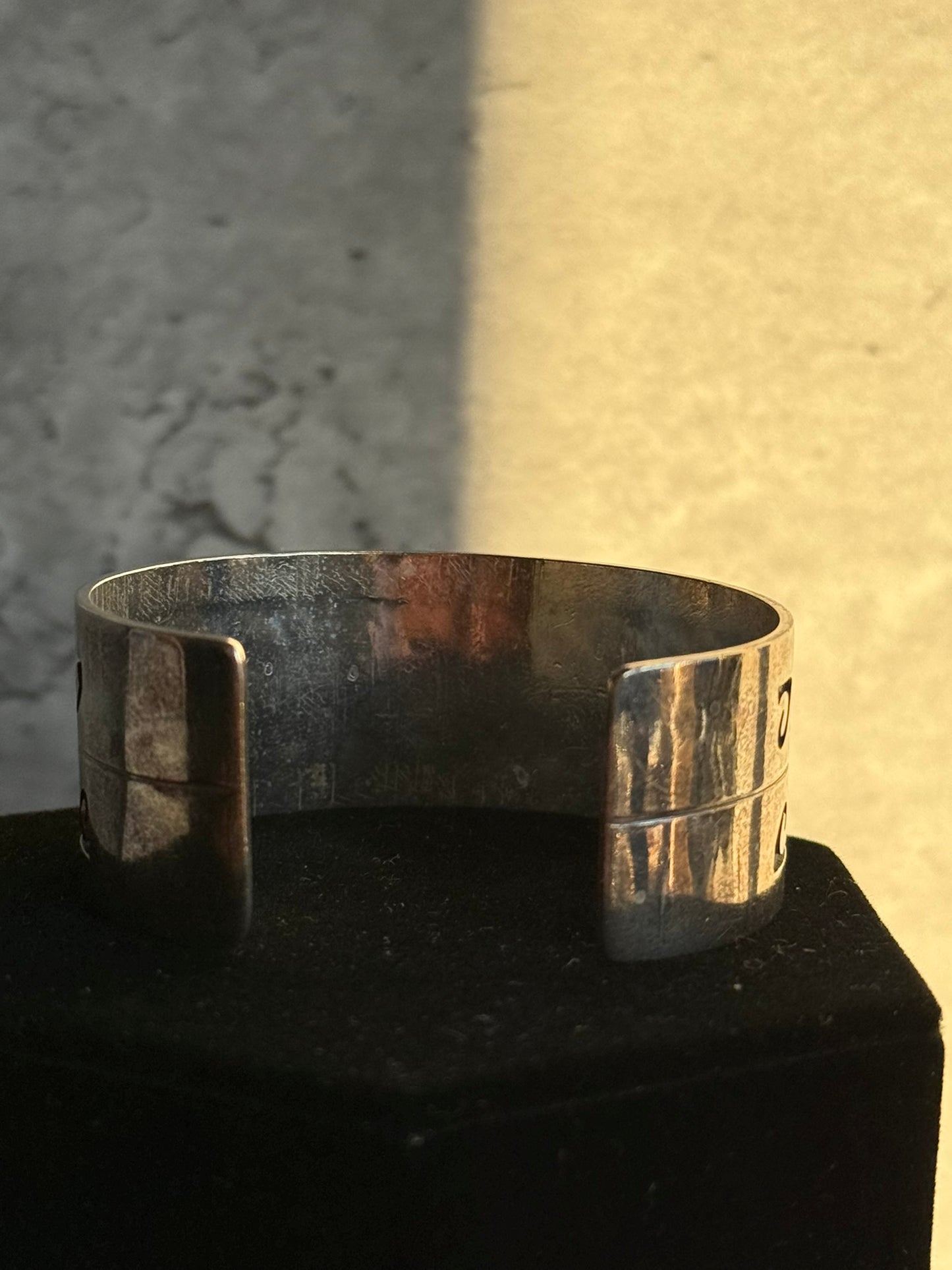 OPULENT VINTAGE HOPI NAVENMA **WATERWAVE** NATIVE AMERICAN JEWELRY SILVER GEOMETRIC BRACELET