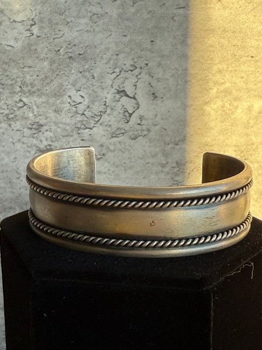 Sterling Silver Native Cuff by Marc Antia